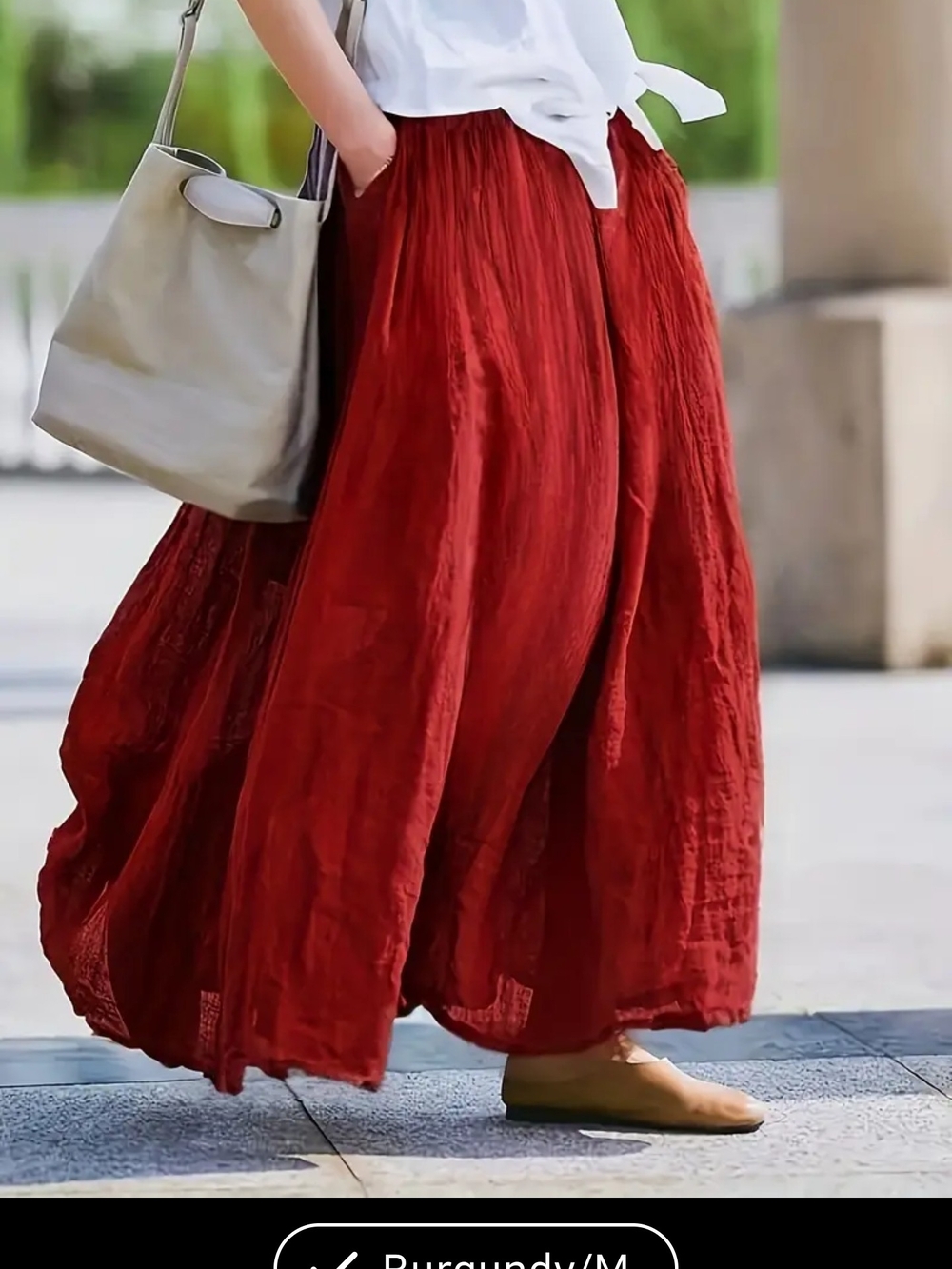 Red Maxi Skirt
